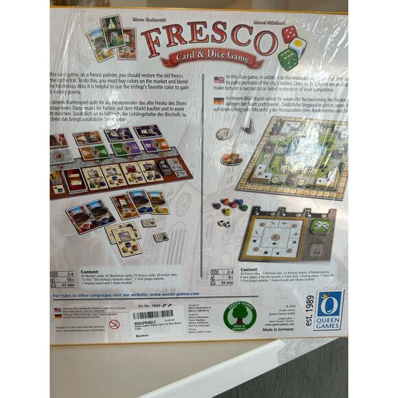 Queen Games QNG10563 Fresco Card & Dice Game - $49.99 MSRP - Picture 5 of 6